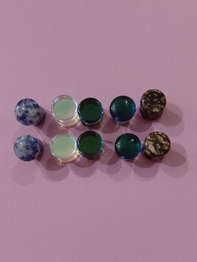 New Mystic Metals Assorted Plugs Glass, Serpentinite And  Sodalite 00g